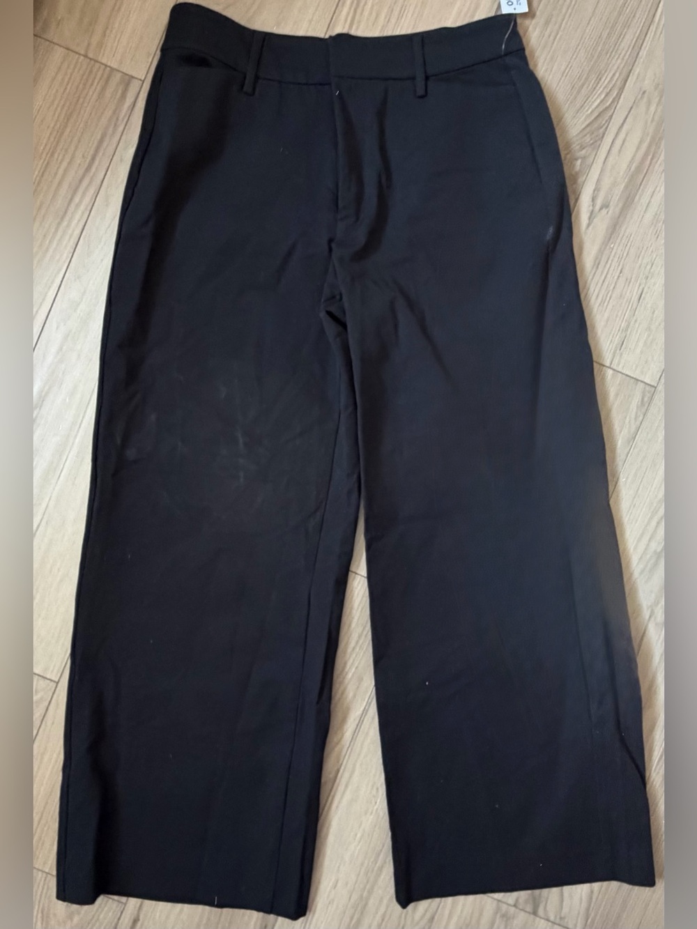 NWT Old Navy 10P High-Waisted Pixie Super Wide-Leg Pants Black #842744
